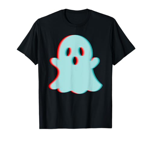 Fun Vibe Anaglyph Ghost Halloween T-Shirt