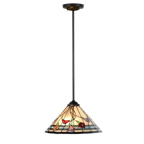 Lampe Suspendue Calla en vitrail Tiffany pour sublimer votre salle à manger