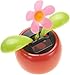 Orange Solar Powered Dancing Flower | Desk, Window, Or Car Decoration Gift Toy | No Batteries Required | Fun Swinging Solar Flower, Learning and Education, Solar Power Kits