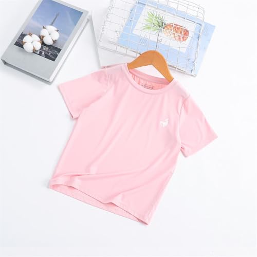 Girls Summer T-Shirts Kids Boys Fashion Quick Dry Lightweight Running Athletic Tshirt Casual Loose Fit Tennis Clothes2