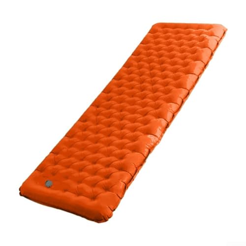 ReachMall Matelas gonflable double couche en nylon composite TPU 40D, pour camping, randonnée, aventure (orange)