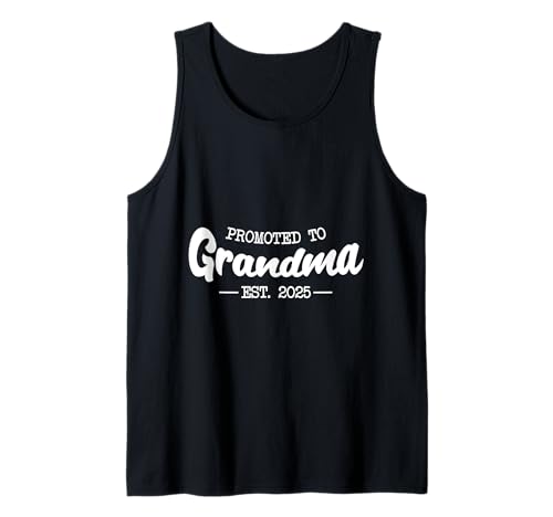 Funny Soon to Be Grandma 2025 Cargando Día de la Madre Promocionado Camiseta sin Mangas