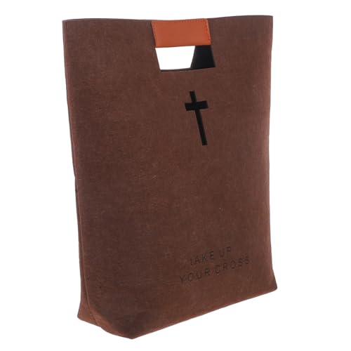 TOYZFRIENDY Bolso de Mano de Fieltro para Biblia Bolsa Portátil para Estudio Bíblico y Compras Resistente y Espaciosa Color Elegante Uso Exterior y Oficina