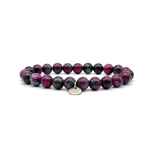 KARDINAL WEIST tourmaline bracelet, semi-précieuse perles, pierre naturelle, bijoux pour - chakra - harmonie - force - dynamisme (S, tourmaline) Cover