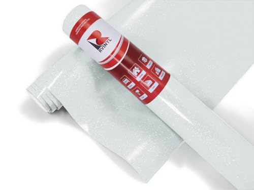 Avery Dennison SC950 Supercast Cut Vinyl in Ultra Metallic White Sparkle 160-M Film - 12″ x 5ft - High Gloss Graphic Sheet Roll for Decals, Stickers and Signs