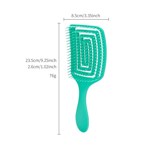 Peigne à dents larges de salon de coiffure accessoire incurvé - 5