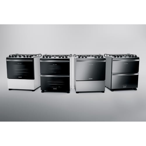 Fogão Brastemp 6 Bocas Branco Com Botões Removíveis E Exclusivo Aro Protetor – BFS6NCB BIVOLT