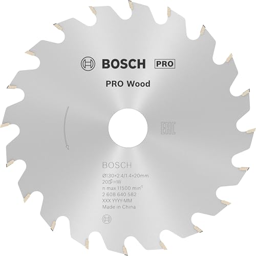 Bosch 2 608 640 582 Lama per Seghe Modello PKS 40, Diametro 130 mm, 20 Denti, F16