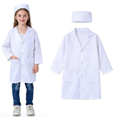 NiceNaiils Déguisement Docteur Enfant, Docteur Enfant Costume Kit de Jouet Médecin de Docteur pour Garçon Fille,Docteur Accessoires Filles Garçons Enfants Jouet...