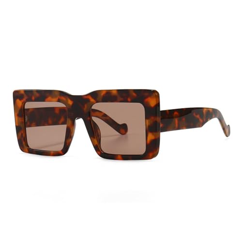 Lunettes de soleil vintage MUTYNE carrées à dessus plat verres gris tendance rétro mixte