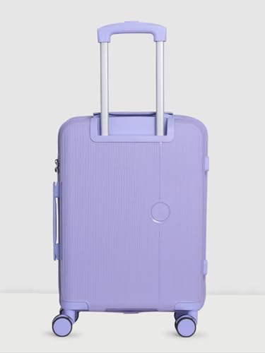 Image of Wiki Zine 8 Wheel Hardside Polycarbonate Trolley by Wildcraft,Large,Pstl Prpl