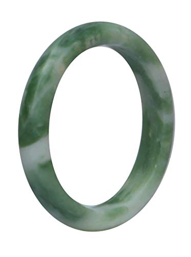 Bracelet de jade vert naturel 53-54 mm jonc en pierre véritable femme FLXHSA