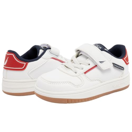 Image of Nautica Kids Adjustable Strap Shoes | Comfortable Casual Sneakers for Boys and Girls, Toddlers & Little Kids