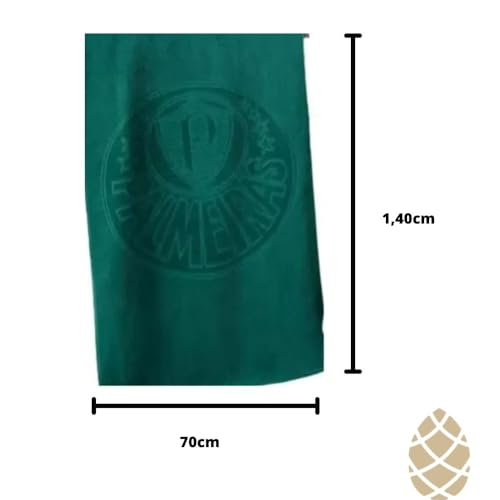 Toalha Felpuda Jacquard Palmeiras 714020 70x140 verde 1 peça
