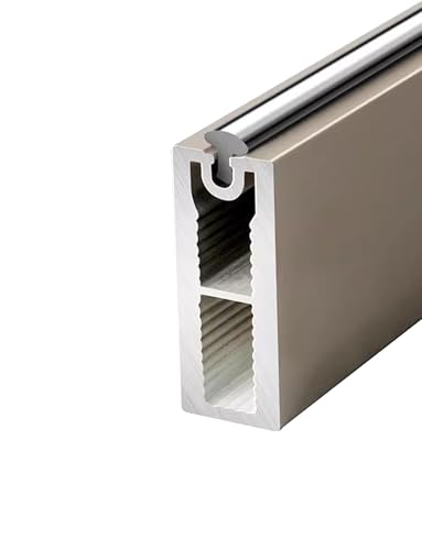 Asta servomuto for armadio Asta portaoggetti for binario in lega di alluminio for lavanderia Bagno(Gold,108cm/42.5in)