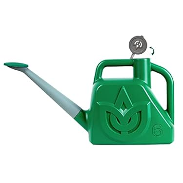 AMAZON - XXXFLOWER Watering Can Outdoor Plant Lightweight Deluxe 1.5 Gallon Plastic 6 L Resin Water Cans with Detachable Sprinkler Head Green Watering Pot for Office House Indoor Garden