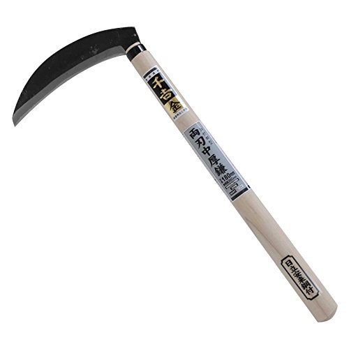 千吉 金 加世田型両刃中厚鎌 180mm 千吉 金 カセタカタリヨウバチユウアツ