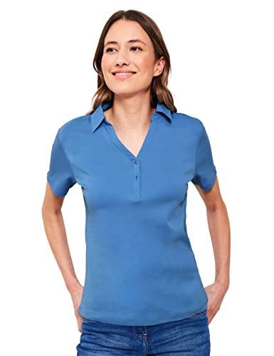 Cecil Damen Basic Poloshirt in Unifarbe