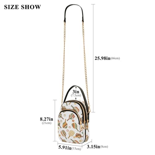 Image of MCHIVER Golf Crossbody Bag for Women Cell Phone Purse Wallet with Removable Chain Shoulder Handbag