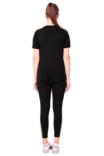 Image of Benzos Women's Body Fitted Gym Running Sports Track Suit | Regular Casual Fit | Track Suit for Girls & Women | Fabric - Polyester Blend