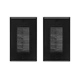 VCE (2-PACK) Single Brush Wall Plate - Black