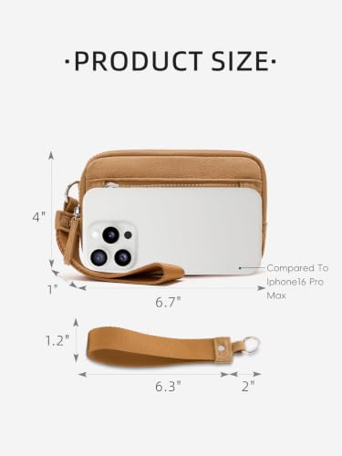 Image of WESTBRONCO Wristlet Wallets for Women - RFID Blocking Quilted Nylon Phone Wallet, Card Holder Purse for Travel & Everyday Use
