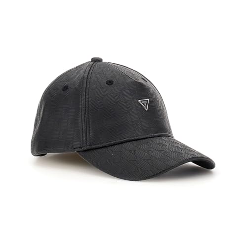 Cappello Baseball unisex Guess London in ecopelle nero con logo CS25GU05 TAGLIA UNICA