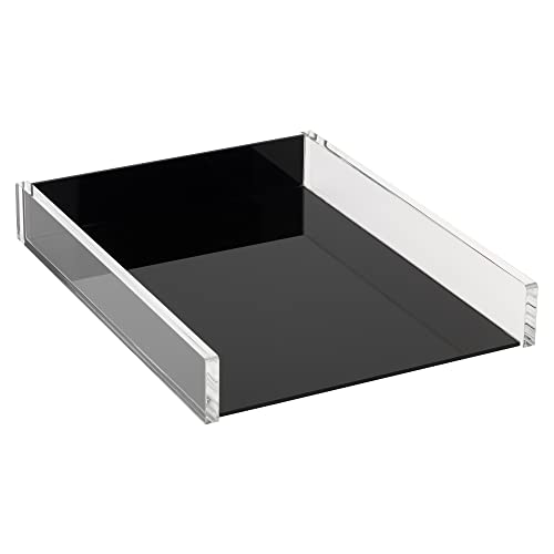 Realspace® Black Acrylic Paper Tray, Letter Size