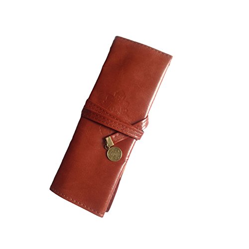 DDLBiz Astuccio, Vintage in pelle Rollup caso di