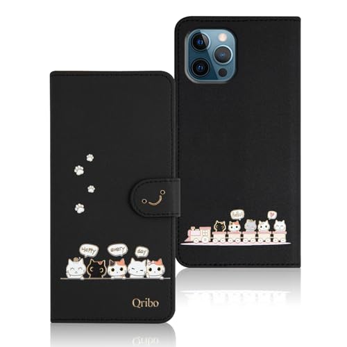 Qribo iPhone 12 Pro Max �P�[�X �蒠�^ �A�C�z��12 Pro Max �P�[�X �蒠�^ �A�C�z��12�v���}�b�N�X �J�o�[ �V���v���Ȃ̂ɉ����f�U�C�� �G���{�X���H�L�� ���ꂵ���C���� 6.7�C���`�Ή� ��phone12 pro ma