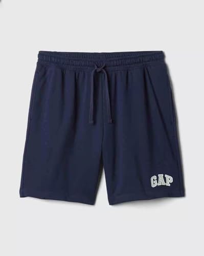 Image of Gap Men Embroidered Standard Fit Mid Rise Shorts