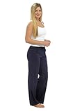 - Tom Franks Freizeithose aus Leinen, bequeme Passform, für Damen, Größen 38, 40, 42, 44, 46 Gr. 40, blau