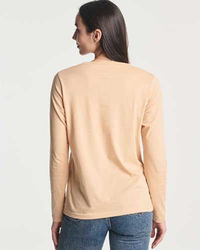 Real Essentials 4 Pack: Women's Cotton Classic-Fit Long-Sleeve Crewneck T-Shirt (Available in Plus Size)4