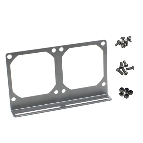 Soporte Puente para Ventilador de Enfriamiento de 8 cm para Memoria, GPU, CPU y Disco Duro, Fabricado en Acero Galvanizado miniatura 1