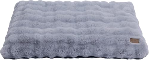 BingoPaw Hundebett Grosse Hunde waschbar: XL Hundekissen flauschig Hundematte für Hunde, Hundematratze wasserdicht abnehmbar rutschfest, beruhigendes Haustierbett, Grau, 105x70x12 cm
