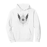 翼のコンパス 神秘の目 オカルト暗黒デザイン パーカー