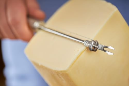 RÖSLE Käseschneider mit Draht und Gabel für Schnittkäse, Edelstahl 18/10 – Ansicht 4