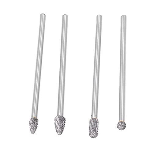 Set de 4 fresas rotativas de carburo extendidas con caja miniatura 4