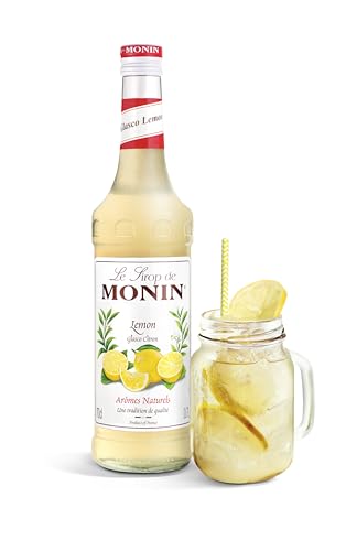 Monin Sirup Glasco Limon - Zitrone (1 x 0,7l) - Erfrischender Zitronengeschmack für Cocktails - Limonaden und Tee - Süß - sauer aus süditalienischen Zitronen