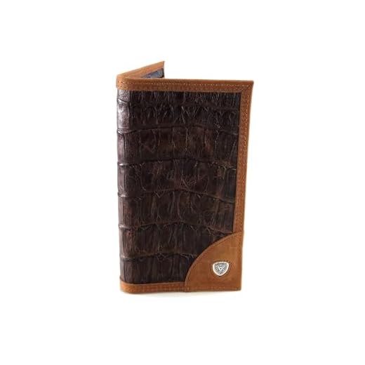 ARIAT Men's wallets Gator Print Rodeo, Brown, One Size
