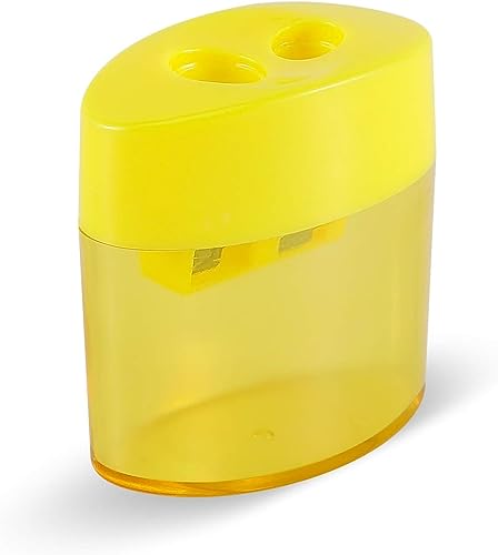 KIDMEN 2 Holes Pencil Sharpener for Kids, Handheld - 24 Pack
