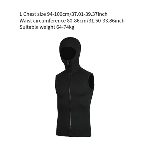Top Sin Mangas con Capucha para Traje de Neopreno de 3mm para Surf, Kayak y Buceo miniatura 3