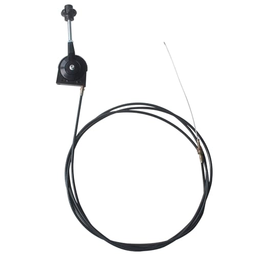 Gashebel mit griff Bowdenzug für Reparieren Rasentraktor Bagger Traktor Boot Rasenmäher Rütelplatte Universal Gaszug mit Hebel Regulierhebel Gaszug für Motorrad Moped gashebel Roller (Drahtlänge 1.5m)