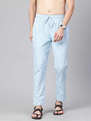 Image of Majestic Man Men's Regular Fit Mid Rise Casual Style Pure Cotton Pyjama Bottom