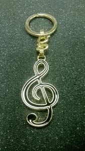 LLAVERO - Clave de Sol Color Negra (350474)