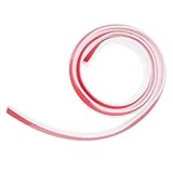 DEARMAMY Selbstklebende Silikon Wasserstoppleiste für Küchenarbeitsplatte und Bad Eckform Langlebig Flexibel für Dusche Wc und Spüle Einfache Montage Effektiver Spritzschutz