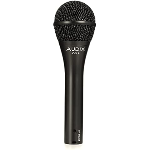 Audix OM7 Hypercardioid Handheld Dynamic Vocal Microphone for Stage Singers - Black Cover