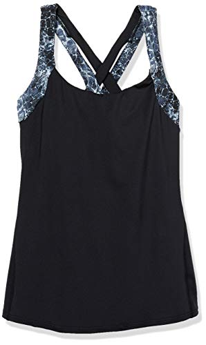 TYR Women's Seripiente Lola Tank Swimming Top, Black, Small