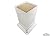 Vinyl PVC 4" x 4" Post Two-Piece Base Trim Skirt for Vinyl Post/Sleeve (Tan/Almond)
