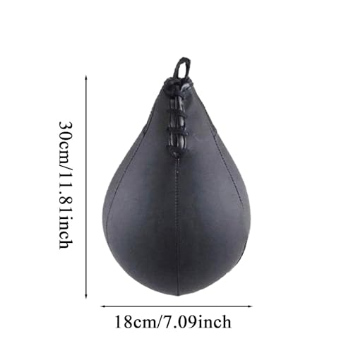 Boxing Speed Bag - PU Speed Bags for Boxing | Pear Ball Punching Bag | Swivel Buckle | Inflator | Boxing Speed Punching Bags and Swivel Set | Speed Bag Boxing for Men | Adult | Gym | Home